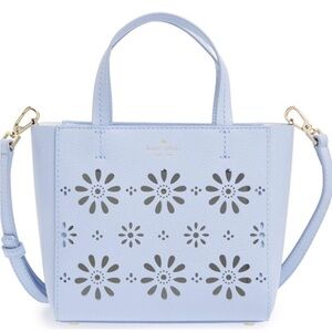 Kate Spade Light Blue Floral Mini Bag